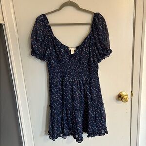 Altar’d State Floral Puff Sleeve Dress